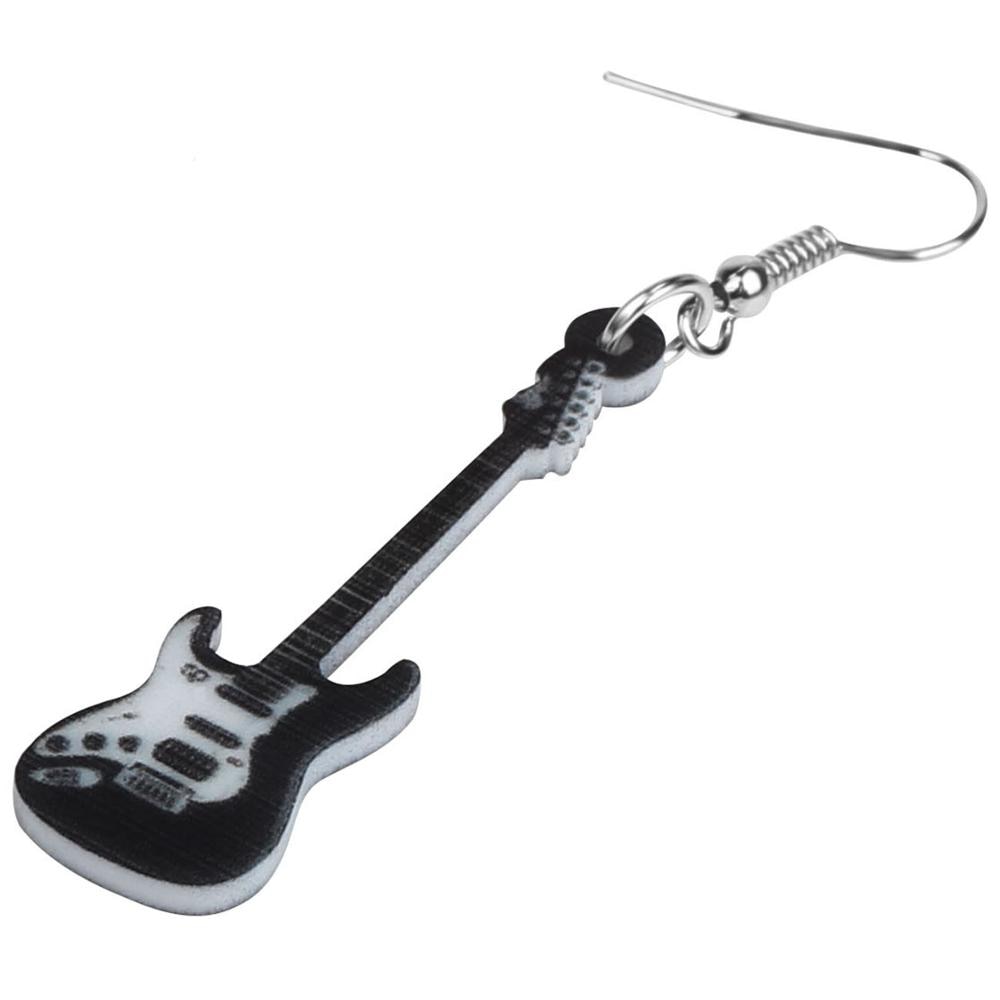Acrylic Guitar Dangle Earrings for Girls & Women by HitMyNeed