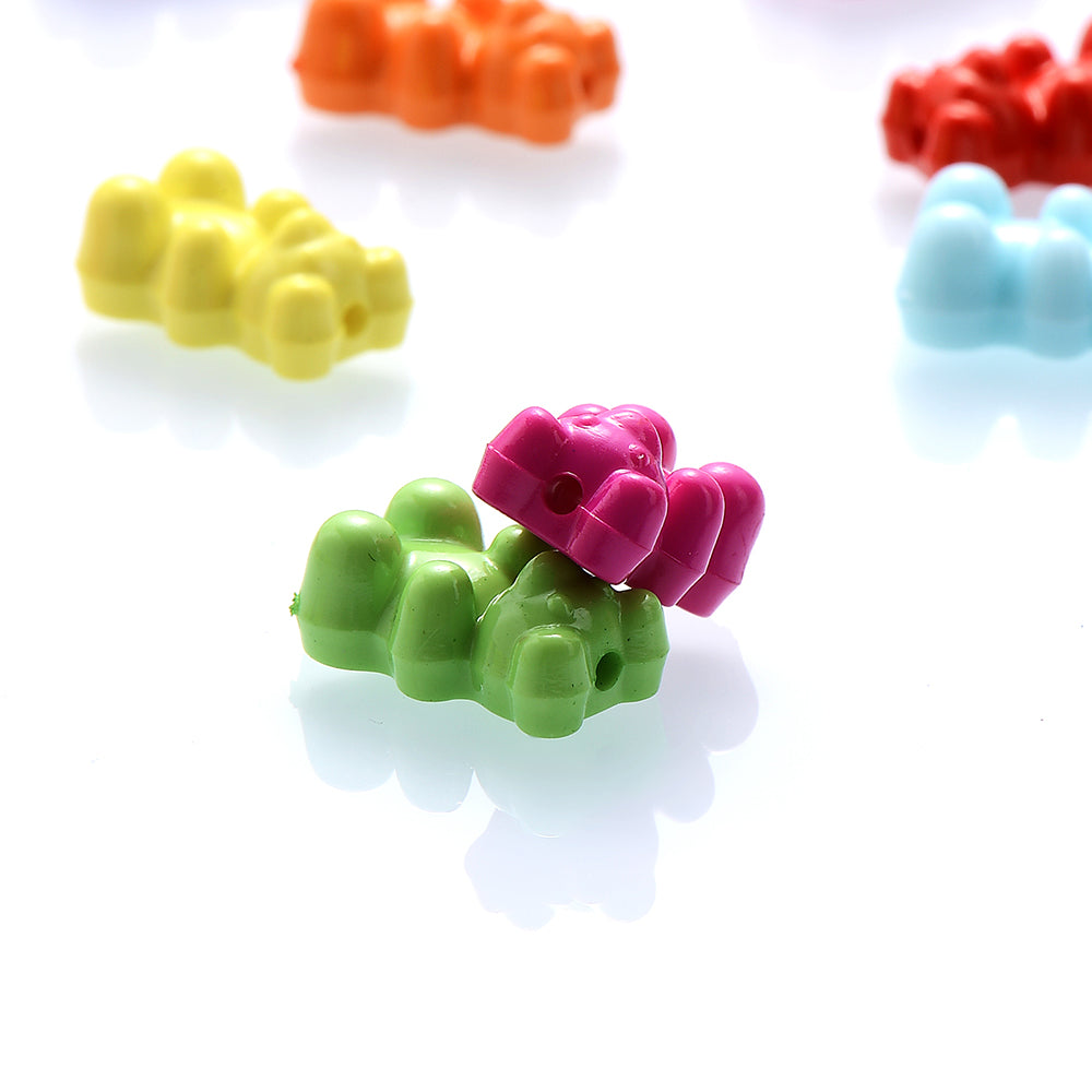 Acrylic Gummy Bear Beads 18x11mm (30 Pack) by HitMyNeed