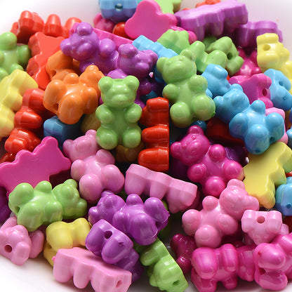 Acrylic Gummy Bear Beads 18x11mm (30 Pack) mix-1 by HitMyNeed