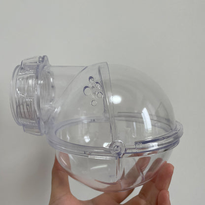 Acrylic Hamster Toilet House Attachment 60mm by HitMyNeed