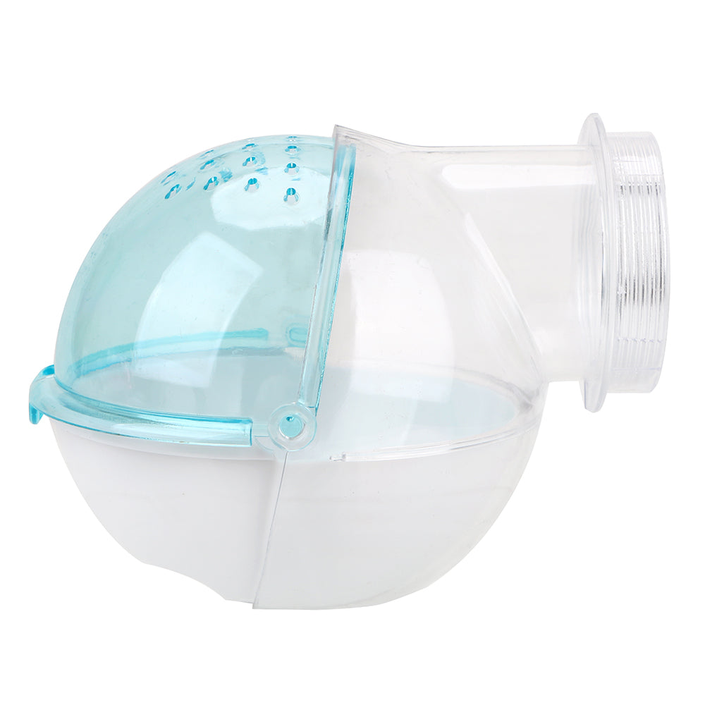 Acrylic Hamster Toilet House Attachment 60mm blue by HitMyNeed