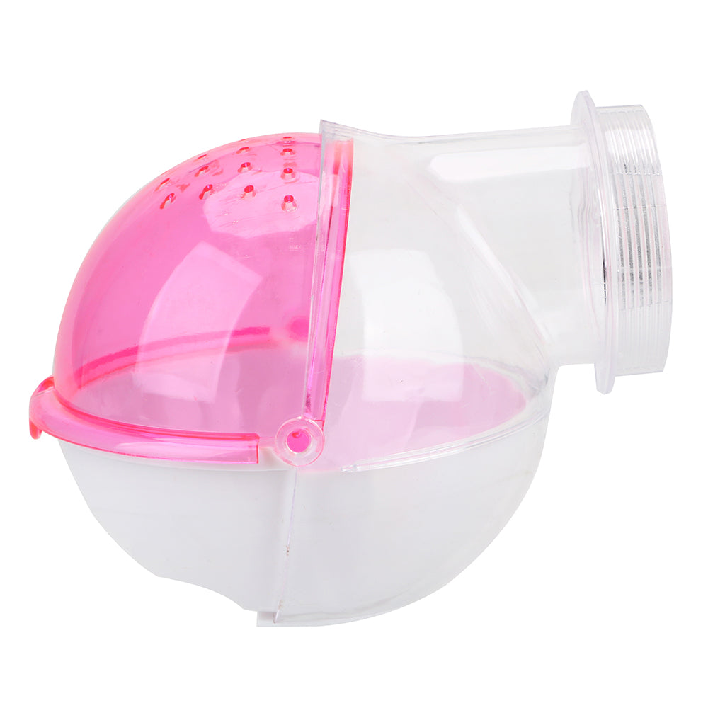 Acrylic Hamster Toilet House Attachment 60mm pink by HitMyNeed