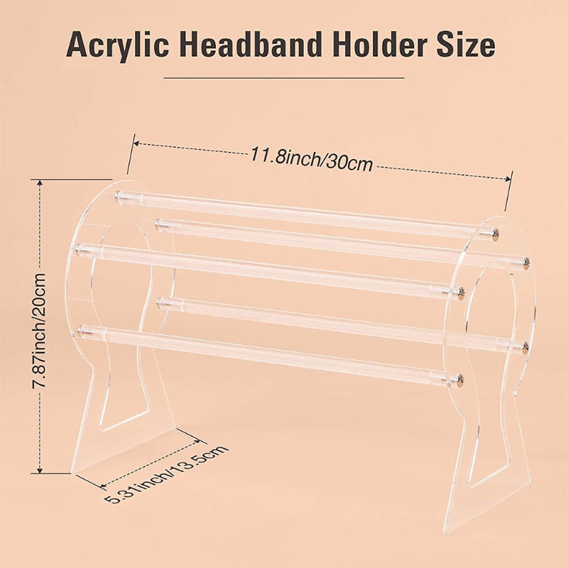 Acrylic Headband Organizer Stand for Display by HitMyNeed