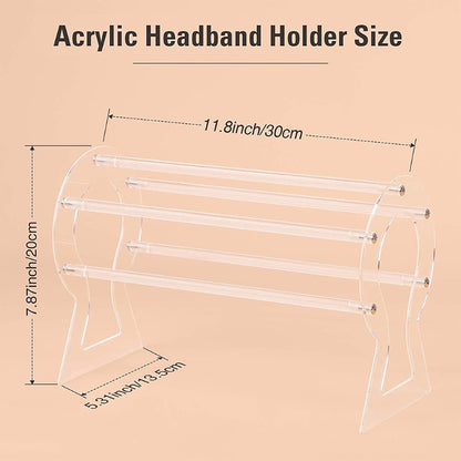 Acrylic Headband Organizer Stand for Display by HitMyNeed