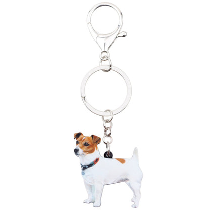 Acrylic Jack Russell Dog Keychain for Women & Teens by HitMyNeed