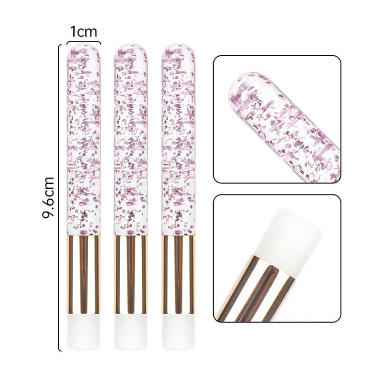 Acrylic Lash Cleansing Brushes Set (10 Pack) by HitMyNeed