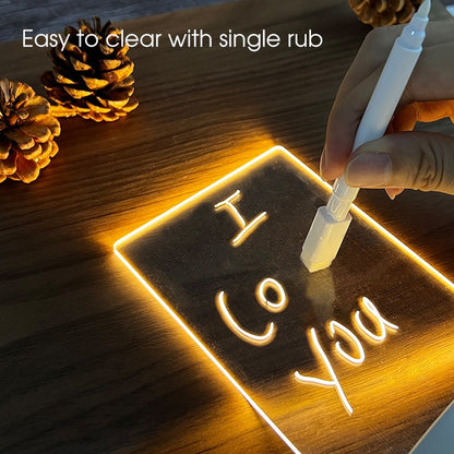 Acrylic LED Note Board with Warm Light by HitMyNeed