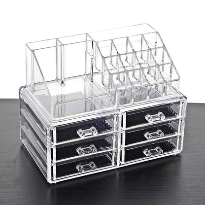 Acrylic Makeup Organizer with Drawers & Sections by HitMyNeed
