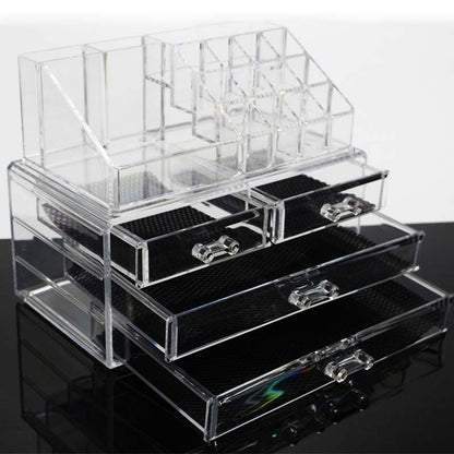 Acrylic Makeup Organizer with Drawers & Sections by HitMyNeed
