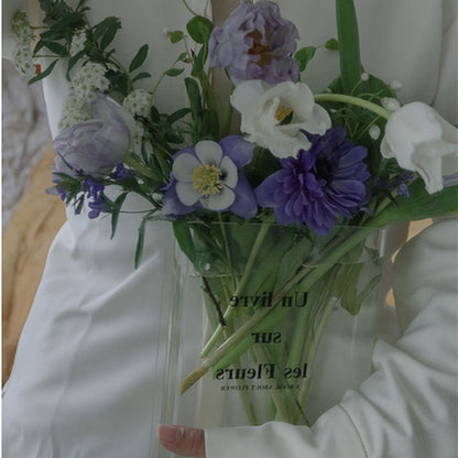 Acrylic Modern Book Vase for Home and Office Decor by HitMyNeed