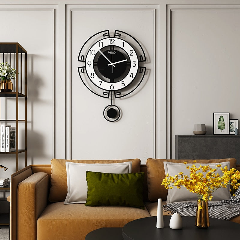 Acrylic Modern Pendulum Wall Clock by HitMyNeed