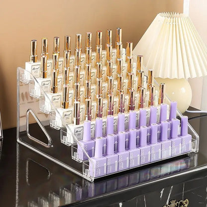 Acrylic Multi-Layer Nail Polish & Cosmetic Display Rack by HitMyNeed