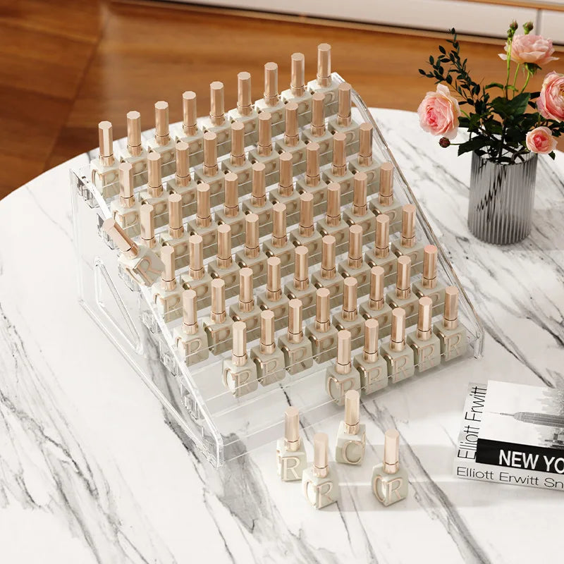 Acrylic Multi-Layer Nail Polish & Cosmetic Display Rack by HitMyNeed