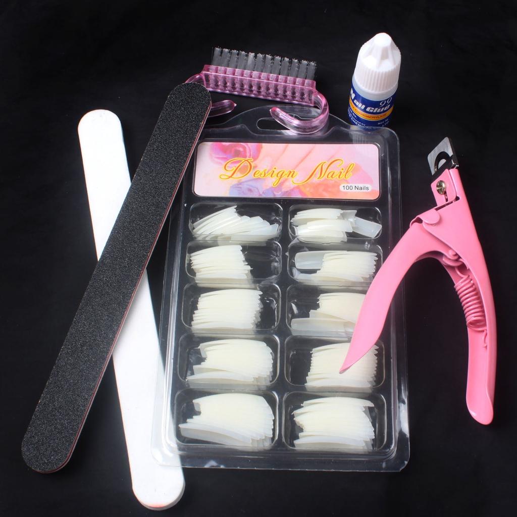Acrylic Nail Set DIY Manicure Kit by HitMyNeed