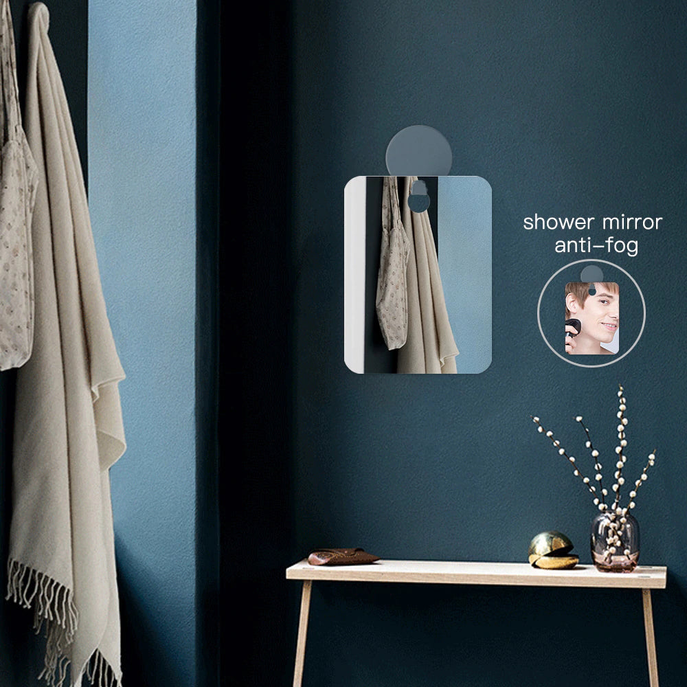 Acrylic No-Fog Shower Mirror with Hanging Hole by HitMyNeed