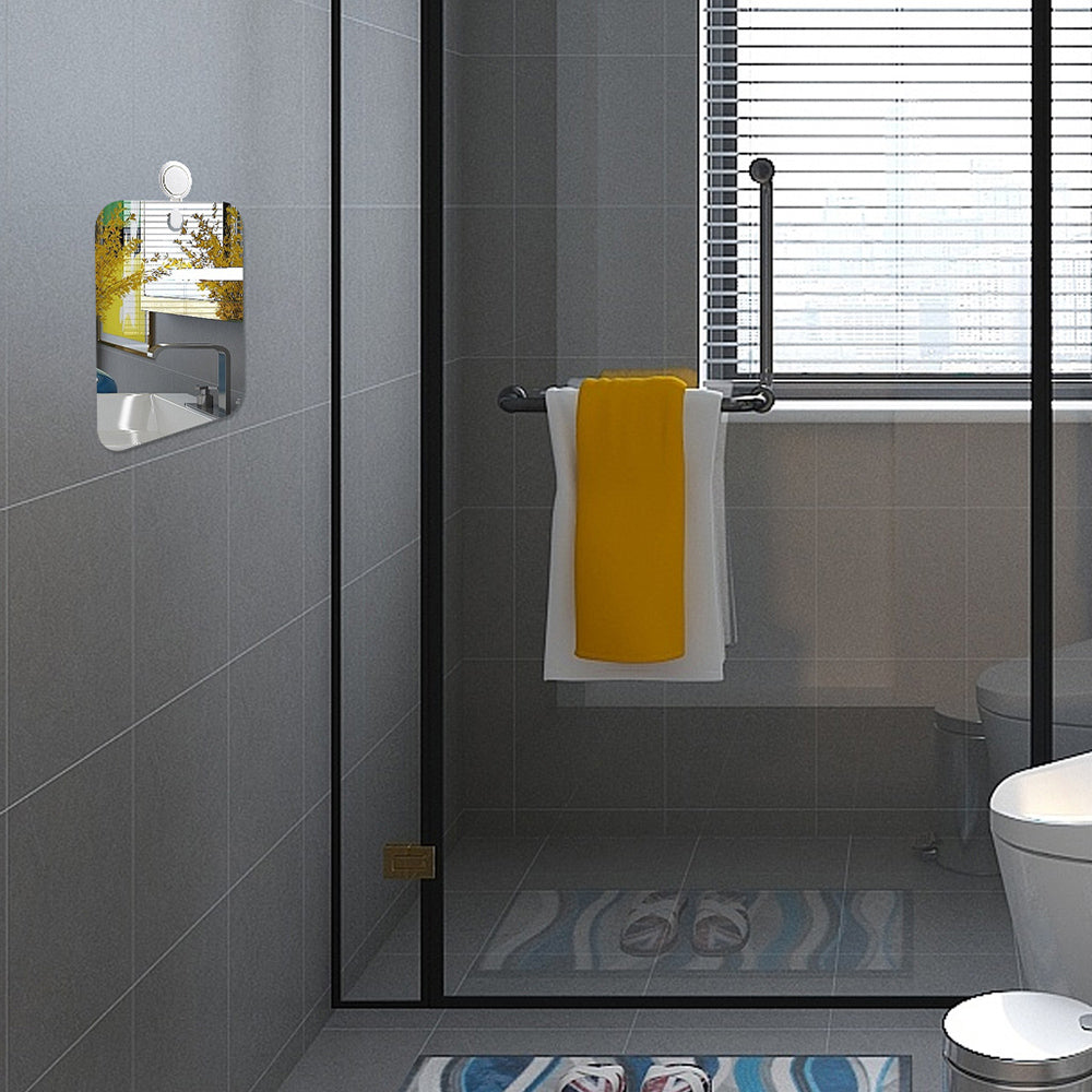 Acrylic No-Fog Shower Mirror with Hanging Hole by HitMyNeed