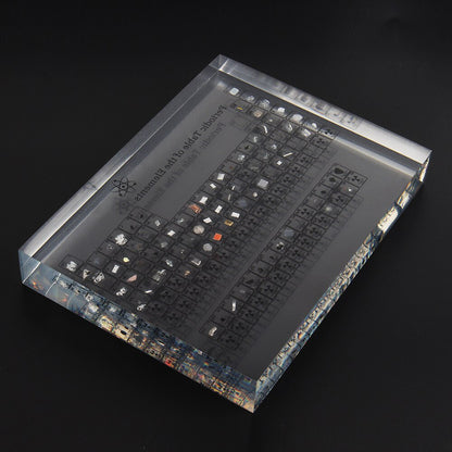 Acrylic Periodic Table with Real Element Samples by HitMyNeed