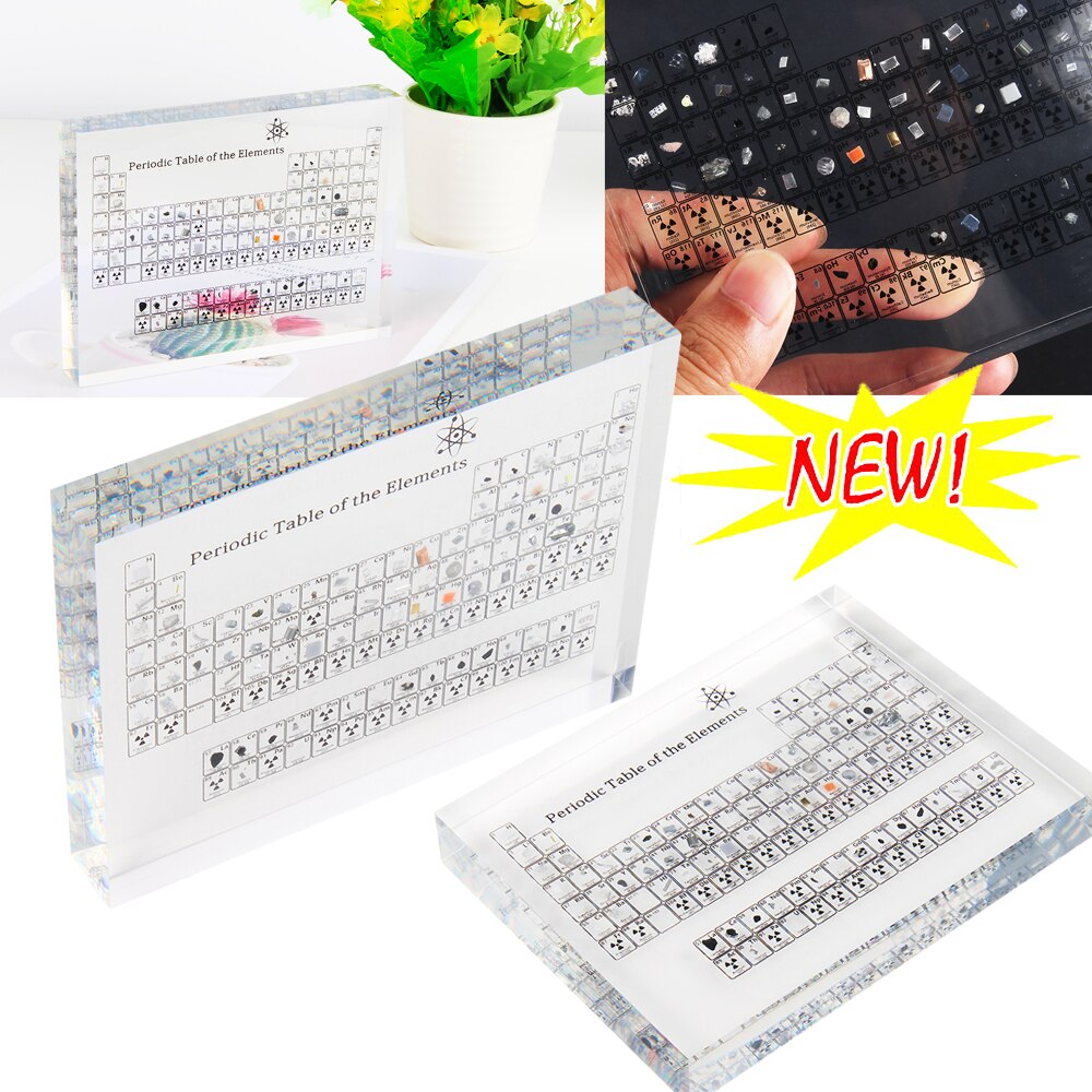 Acrylic Periodic Table with Real Element Samples by HitMyNeed