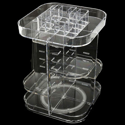 Acrylic Rotating Makeup Organizer Storage Tower by HitMyNeed