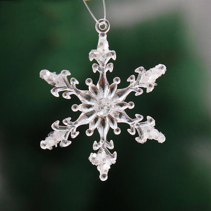 Acrylic Snowflake Ornaments Set, 12 Pieces by HitMyNeed