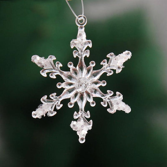 Acrylic Snowflake Ornaments Set, 12 Pieces by HitMyNeed