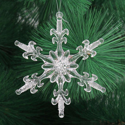 Acrylic Snowflake Ornaments Set, 12 Pieces by HitMyNeed