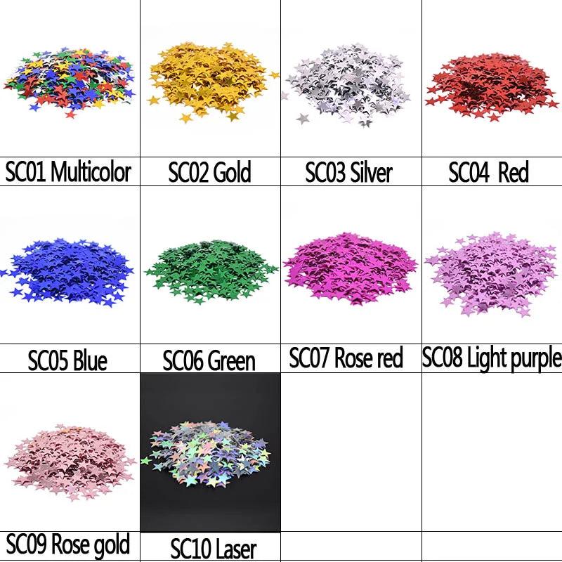 Acrylic Star Confetti Table Scatter Decorations by HitMyNeed