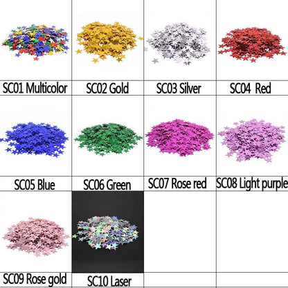 Acrylic Star Confetti Table Scatter Decorations by HitMyNeed