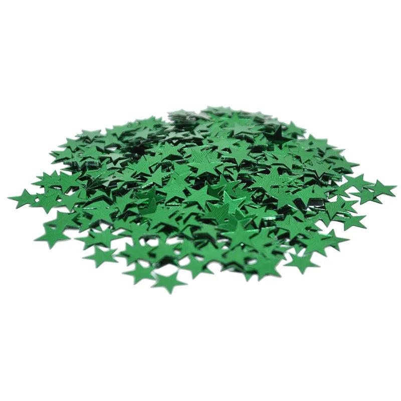 Acrylic Star Confetti Table Scatter Decorations sc06-green 10mm by HitMyNeed