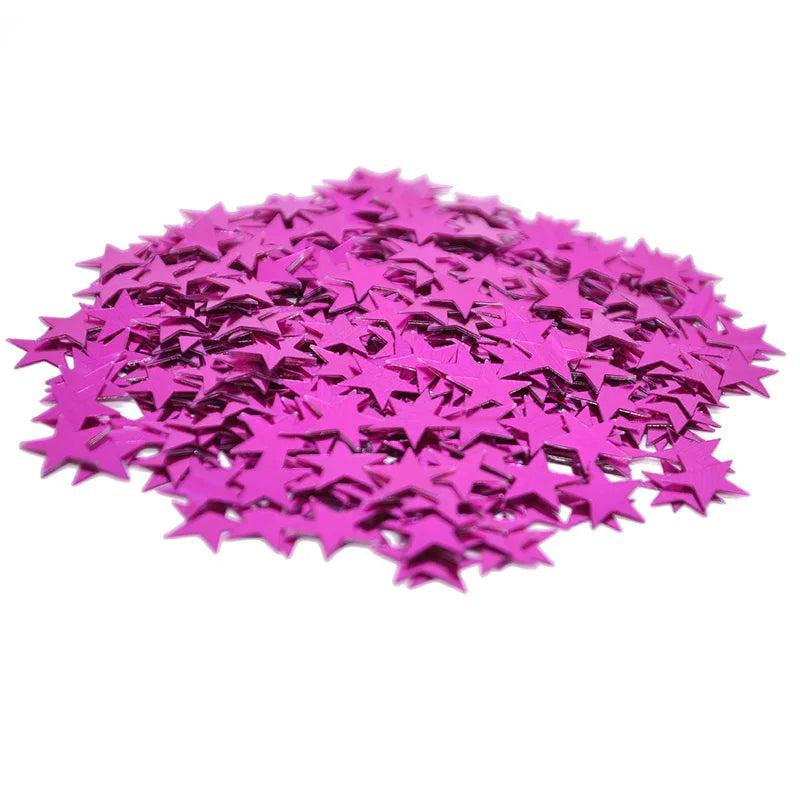 Acrylic Star Confetti Table Scatter Decorations sc07-rose-red 10mm by HitMyNeed