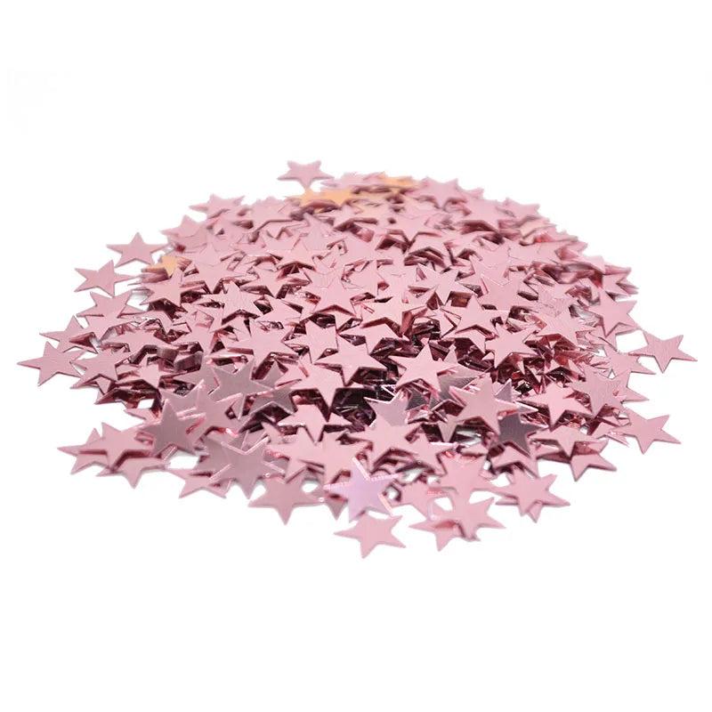 Acrylic Star Confetti Table Scatter Decorations sc09-rose-gold 6mm by HitMyNeed