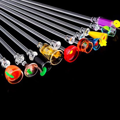 Acrylic Swizzle Stick Cocktail Stirrers (10 Pack) by HitMyNeed