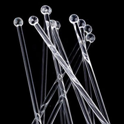 Acrylic Swizzle Stick Cocktail Stirrers (10 Pack) by HitMyNeed