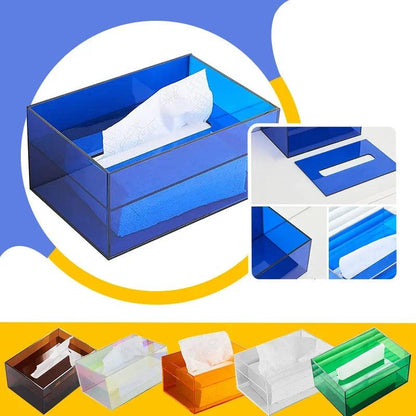 Acrylic Tissue Box Dispenser for Home & Office by HitMyNeed