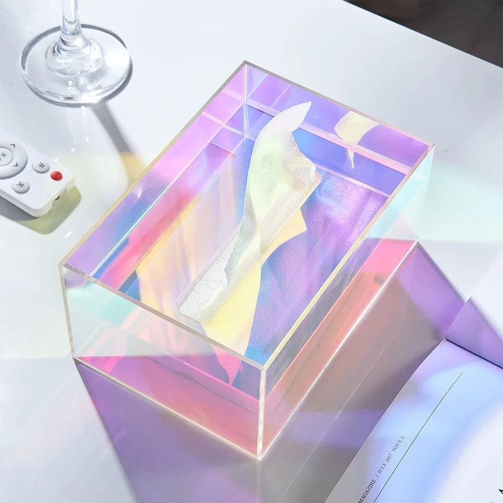 Acrylic Tissue Box Dispenser for Home & Office by HitMyNeed