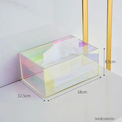 Acrylic Tissue Box Dispenser for Home & Office colorful by HitMyNeed