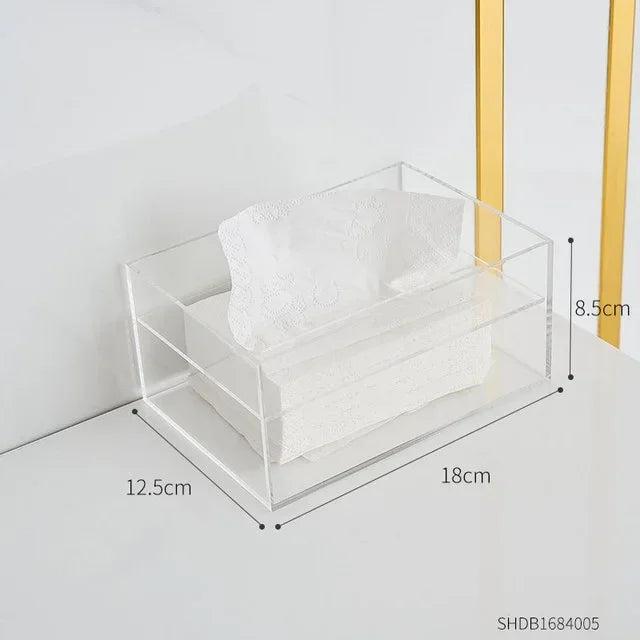 Acrylic Tissue Box Dispenser for Home & Office transparent by HitMyNeed