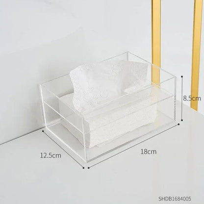 Acrylic Tissue Box Dispenser for Home & Office transparent by HitMyNeed