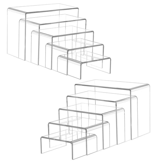 Acrylic Transparent Cupcake Stands Set of 5 by HitMyNeed