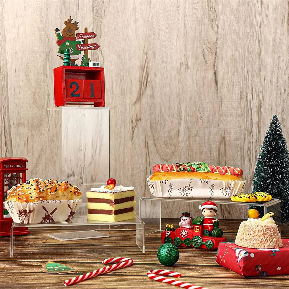 Acrylic Transparent Cupcake Stands Set of 5 by HitMyNeed