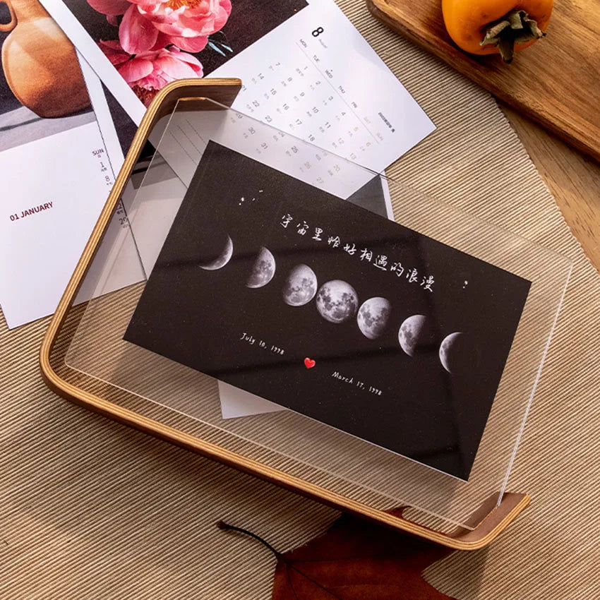 Acrylic Wooden Herbarium & Photo Display Frame by HitMyNeed