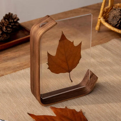 Acrylic Wooden Herbarium & Photo Display Frame walnut 10x15cm-6inch by HitMyNeed