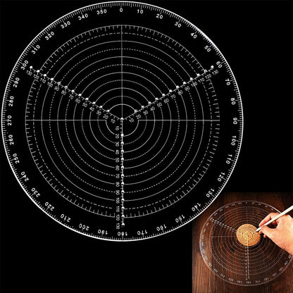 Acrylic Woodworking Center Finder Circle Gauge by HitMyNeed