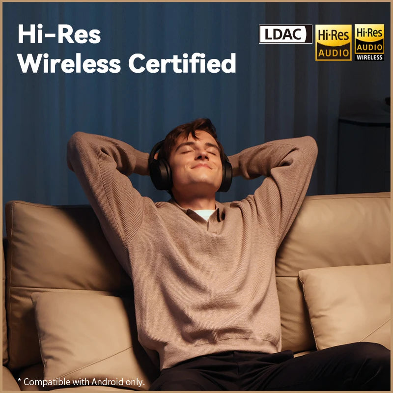 Active Noise Cancelling Wireless Headphones 55H by HitMyNeed