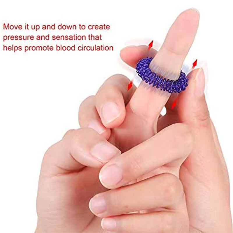 Acupressure Finger Rings 15-Piece Set by HitMyNeed