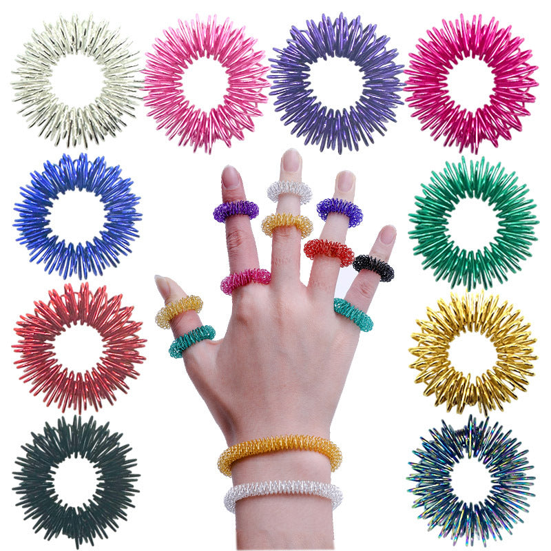 Acupressure Finger Rings 15-Piece Set by HitMyNeed