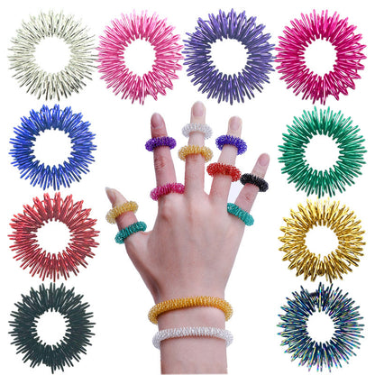 Acupressure Finger Rings 15-Piece Set by HitMyNeed
