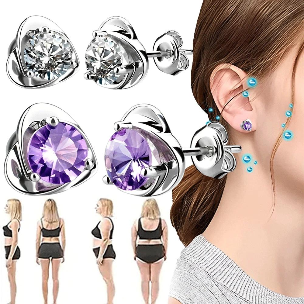 Acupressure Magnetic Slimming Earrings for Weight Support by HitMyNeed