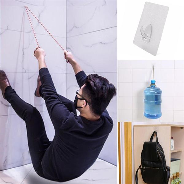 Adhesive Anti-Skid Wall Hooks (Set of 6) by HitMyNeed