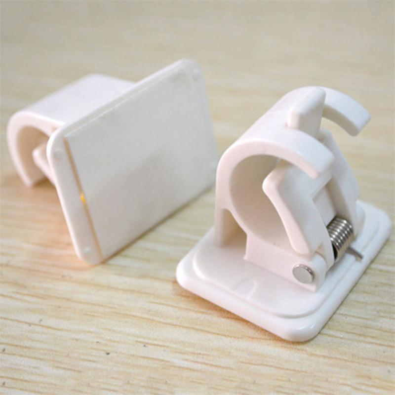 Adhesive Curtain Rod Holders Wall Clips (2 Pack) by HitMyNeed